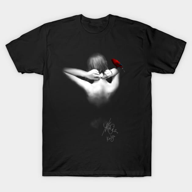 Red Lory 1 T-Shirt by KEISIEN